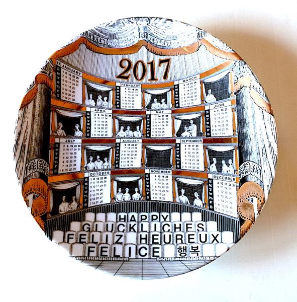 fornasetti calendar plate 2017
